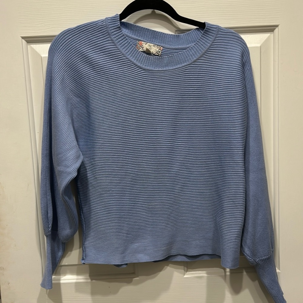 blue sweater
